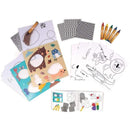 Painting Set Woodcuts Princesses AS Art