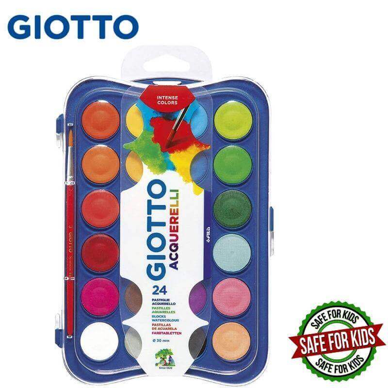 Νερομπογιές WaterColour Blocks, 24 Χρώματα - Giotto Νερομπογιές Psalidixarti.gr