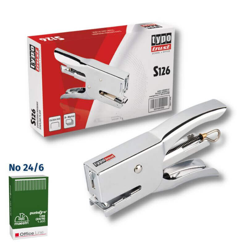 Hand Stapler Metal for Wires No. 24/6 - 26/6