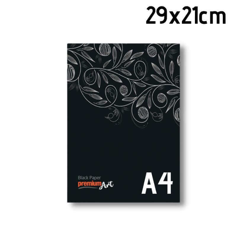 Μπλοκ σχεδίου με Mαύρο Xαρτί 140gr/m2 - Α4, 21Χ29cm