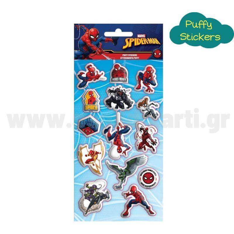 Αυτοκόλλητα Puffy Stickers 10x22 "Spiderman" Παιδικά Αυτοκόλλητα Psalidixarti.gr