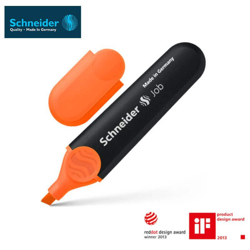 Μαρκαδόρος Υπογράμμισης Schneider Job Πορτοκαλί Highlighter