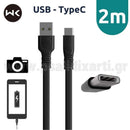 Καλώδιο φόρτισης USB - TYPE-C , 2 μέτρα, 5V-3A max Καλώδιο Psalidixarti.gr