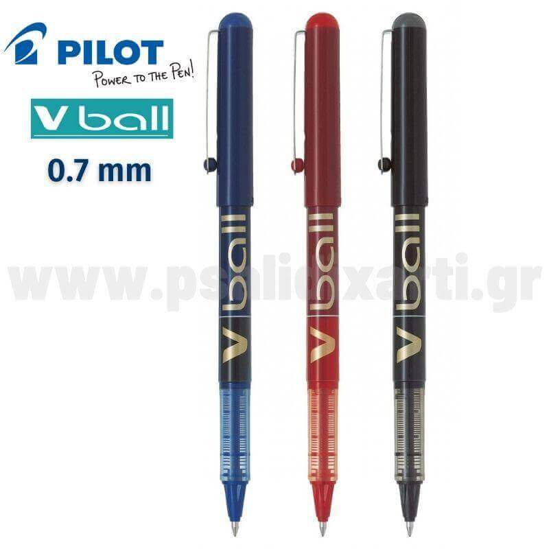 Στυλό Υγρής Μελάνης PILOT V-BALL 0.7mm Στυλό Psalidixarti.gr