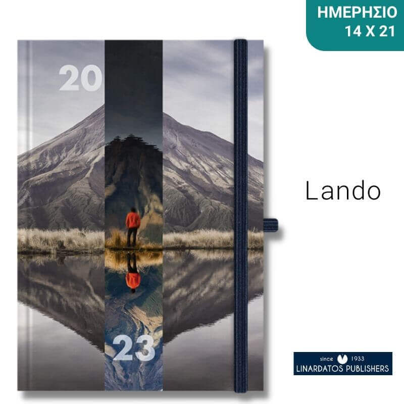 Calendar Daily 14x21 with Rubber, LANDO 2023
