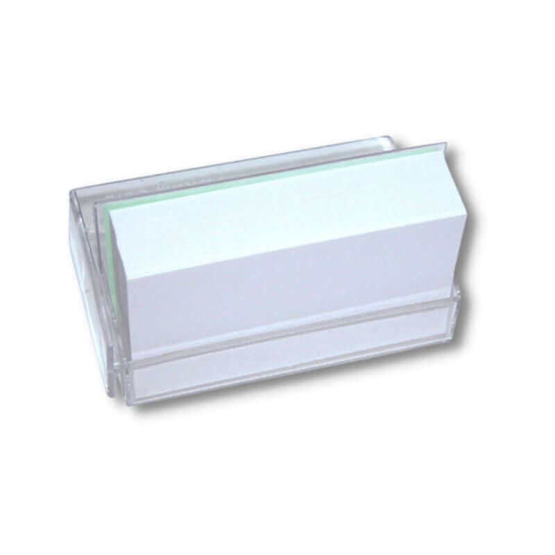 White cards in a plastic box, 100 pcs.