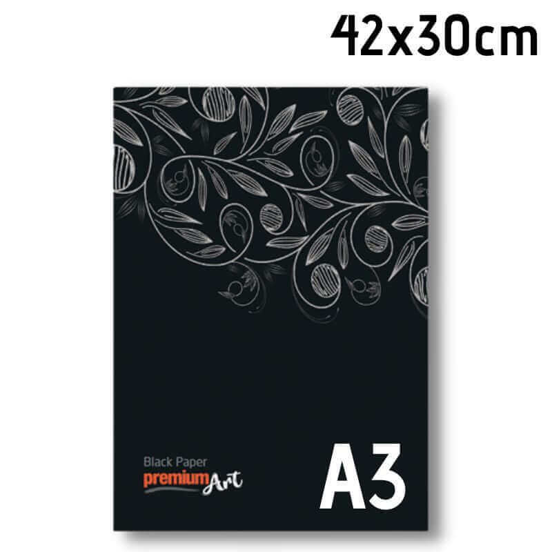 Μπλοκ σχεδίου με Mαύρο Xαρτί 140gr/m2 - Α3, 42Χ30cm