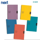 Τετράδιο Σπιράλ 4 Θέματα 140 Φύλλα 21x29 (A4) πρεσπάν - Next