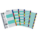 Διαχωριστικό ΧΡΩΜΑΤΙΣΤΟ Ευρετήριο Πλαστικό 5-12-20 θεμάτων, Α4 Διαχωριστικό Psalidixarti.gr