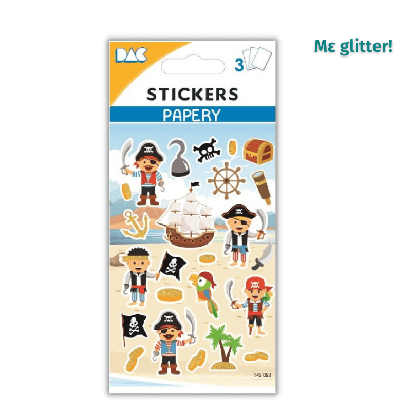 Pirate Stickers 8x13 - Stickers Papery 