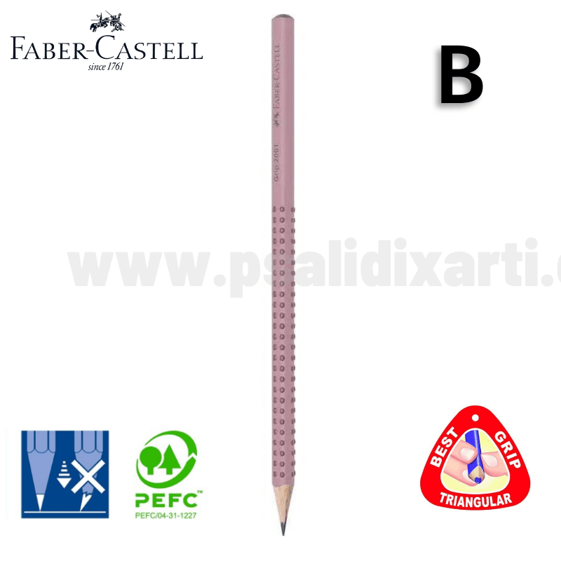 Μολύβι GRIP 2001 Ροζ Shadow B - Faber Castell