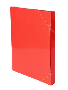 Κουτί Με Λάστιχο Πλαστικοποιημένο Α4, 4 Χρώματα Κουτί Psalidixarti.gr