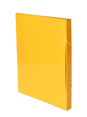 Κουτί Με Λάστιχο Πλαστικοποιημένο Α4, 4 Χρώματα Κουτί Psalidixarti.gr