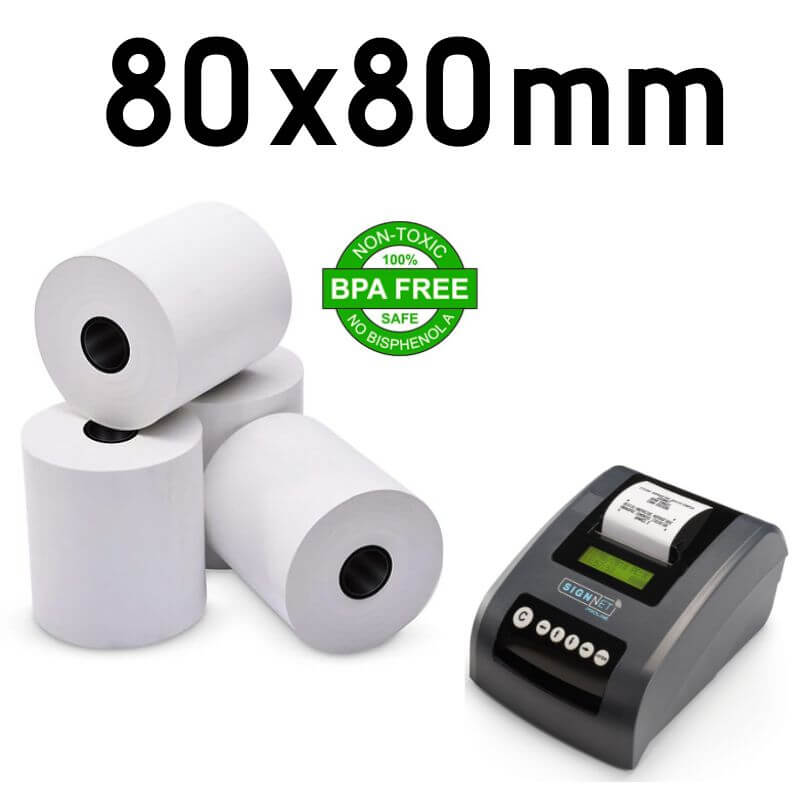 Thermal Paper Tape - Tax Roll 80X80mm, 5 PIECES