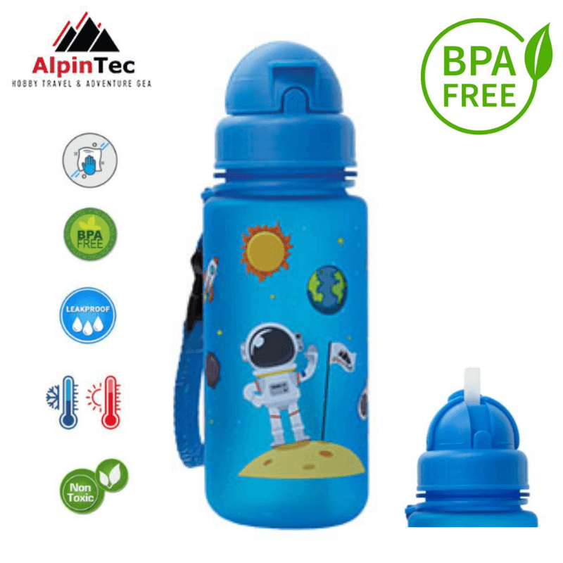 Tritan straw bottle BPA FREE 400ml "Space" - AlpinTec