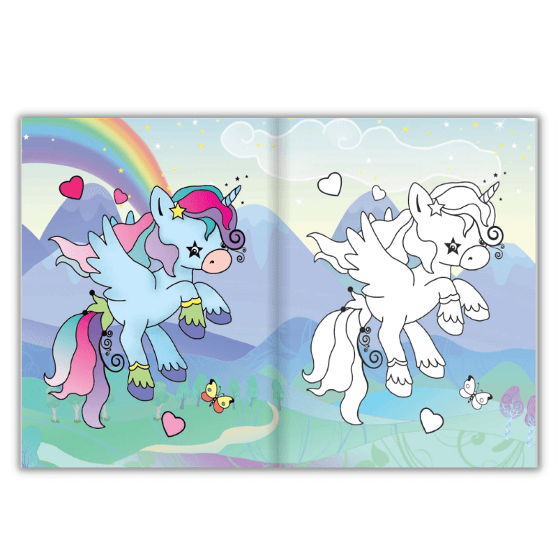 Βιβλίο Ζωγραφικής Unicorns Colours 1 - Susaeta