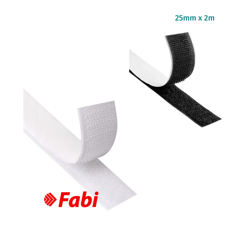 Ταινία Velcro 25mmx2m Αυτοκόλλητη - Fabi