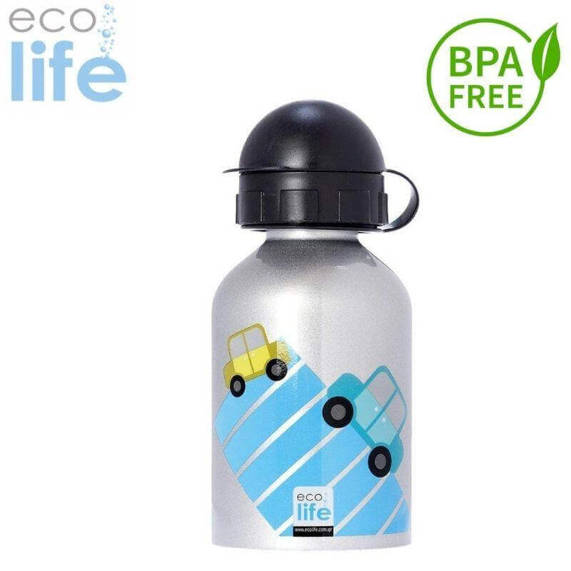Παγούρι Παιδικό Ανοξείδωτο Παγούρι Παιδικό Ανοξείδωτο BPA FREE, 400ml "Cars" - Eco Life Psalidixarti.gr