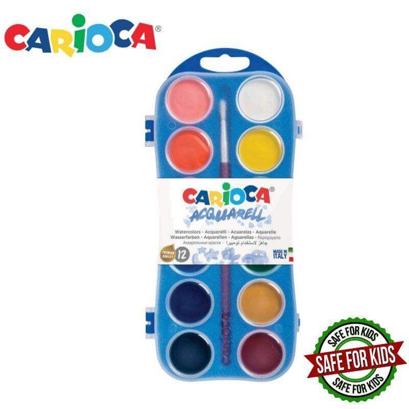 Νερομπογιές 12 Χρώματα - Carioca Νερομπογιές Psalidixarti.gr