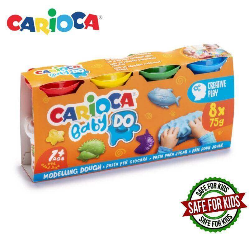 Πλαστοζυμαράκια Σετ 8τεμ x 75gr - Carioca Baby Do Πλαστελίνη Psalidixarti.gr