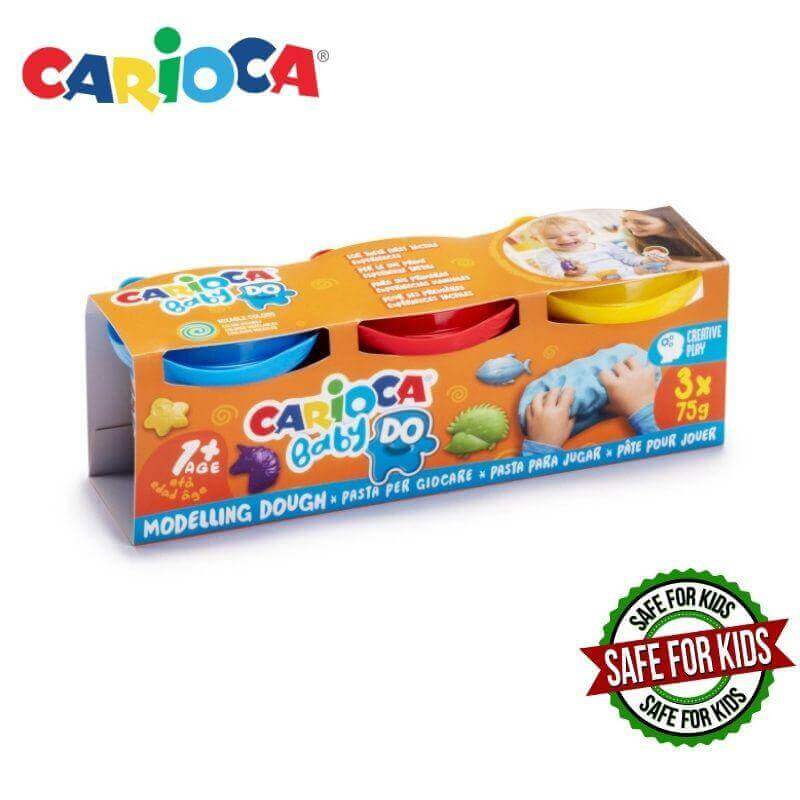 Πλαστοζυμαράκια Σετ 3τεμ x 75gr - Carioca Baby Do Πλαστελίνη Psalidixarti.gr