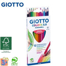 Ξυλομπογιές Ακουαρέλας Colors 3.0 Aquarell, 12 Χρώματα - Giotto Psalidixarti.gr