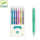 Στυλό Gel Glitter 6τμχ - Djeco Στυλό Psalidixarti.gr
