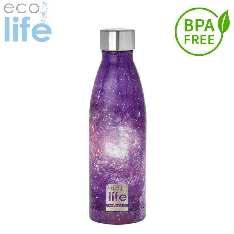 Ανοξείδωτο Παγούρι Θερμός BPA FREE, 500ml "Galaxy" - Ecolife Παγούρι Psalidixarti.gr