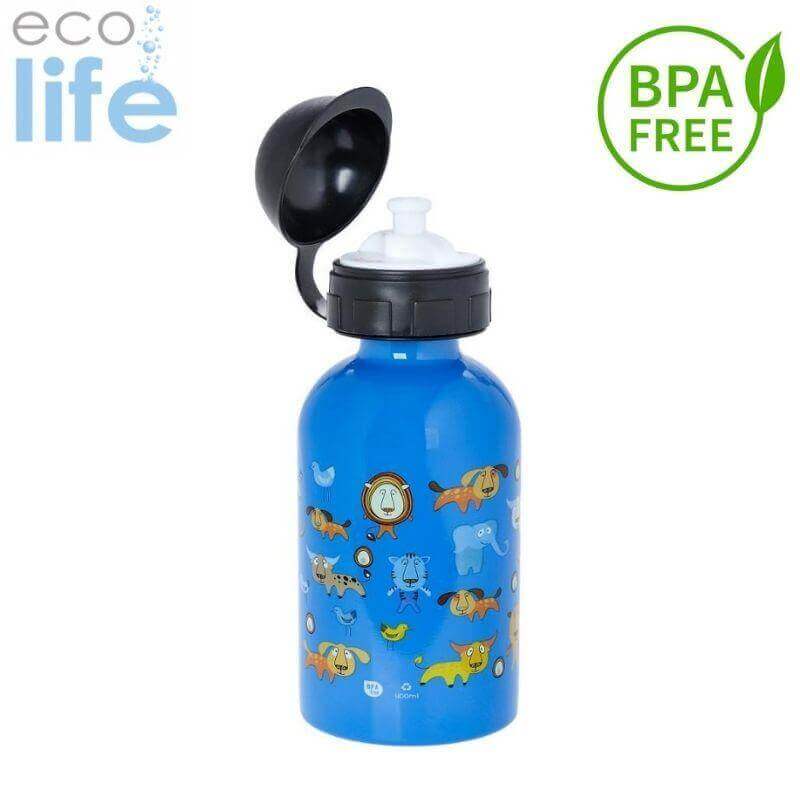 Ανοξείδωτο Παγούρι BPA FREE, 400ml "Jungle" - Eco Life Παγούρι Psalidixarti.gr