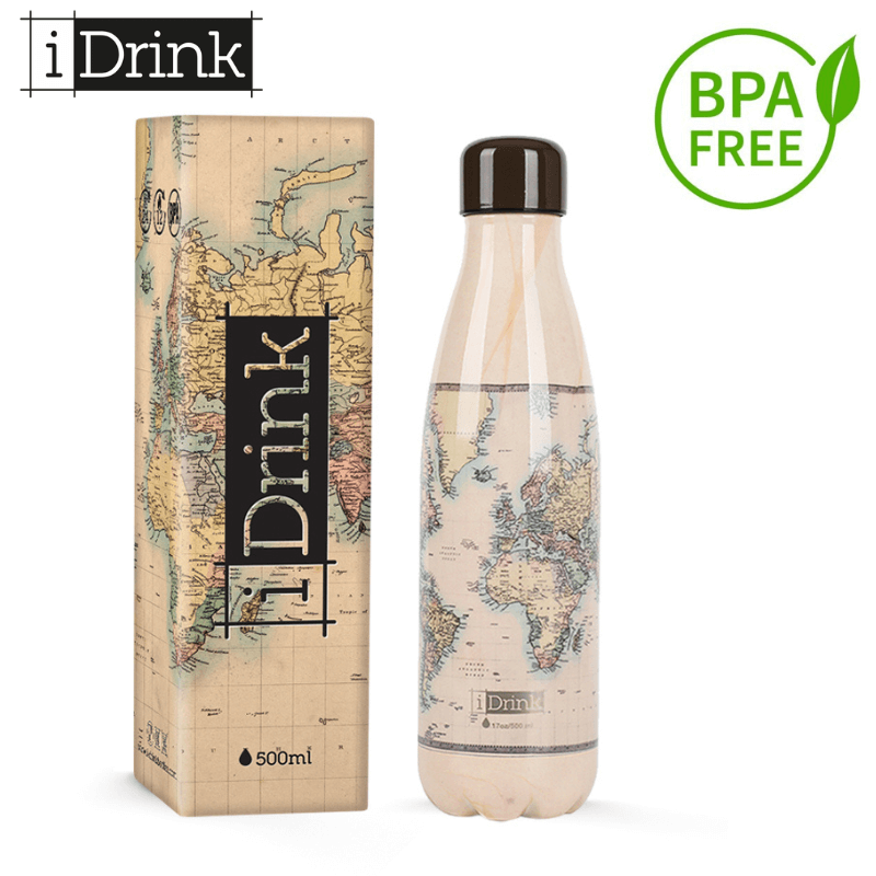 Ανοξείδωτο Παγούρι Θερμός BPA FREE 500ml "Old Map" Ανοξείδωτο Παγούρι Θερμός BPA FREE 500ml "Old Map" ID0008 - I Drink Psalidixarti.gr