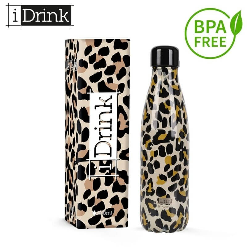 Ανοξείδωτο Παγούρι Θερμός Ανοξείδωτο Παγούρι Θερμός BPA FREE, 500ml "Leopard" - I Drink Psalidixarti.gr