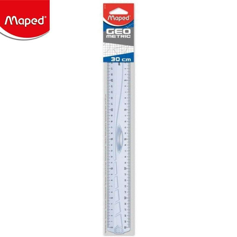 Χάρακας 30εκ. Geometric - Maped Χάρακας Psalidixarti.gr