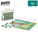 Παζλ 2 όψεων "Ζώα της ζούγκλας" 100 Κομμάτια - Petit Collage Παζλ Psalidixarti.gr