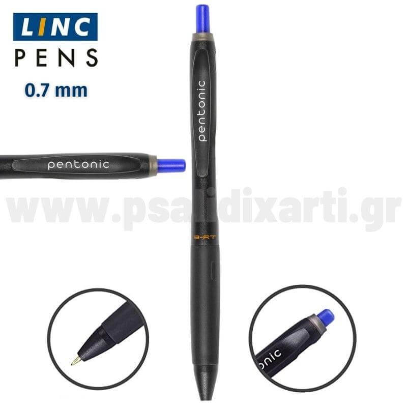 Στυλό Διαρκείας PENTONIC V-RT, 0.7 mm, Μπλε Στυλό Psalidixarti.gr