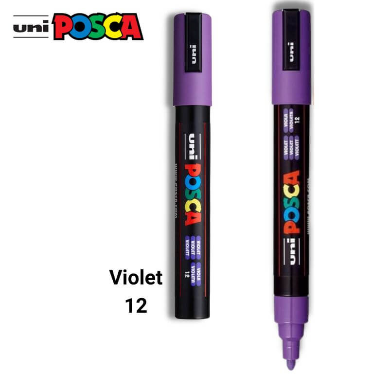 Ακρυλικός Μαρκαδόρος Σχεδίου POSCA PC-5M, Violet , Βιολετί