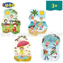 Παζλ  4 σε 1 "Οι 4 Εποχές" 28 Κομμάτια - Luna Παζλ Psalidixarti.gr