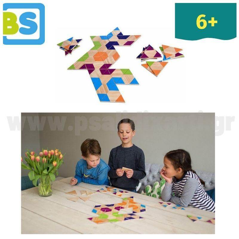 Triangle Dominoes, Τριγωνικό Ντόμινο - BS Toys Παιχνίδι Psalidixarti.gr
